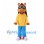 Horse Mascot Costume with Yellow Shirt and Blue Pants