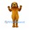 Dog Mascot Costume in Golden Brown with Black Ears