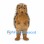 Hedgehog Mascot Costume with Tan Belly and Shaggy Spines