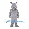 Donkey Mascot Costume in Gray with Long Ears