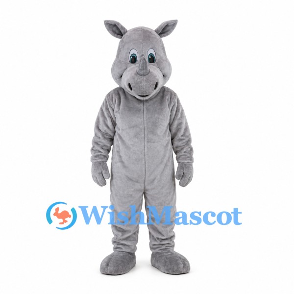 Donkey Mascot Costume in Gray with Long Ears