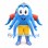 Octopus Mascot Costume in Blue with Yellow Shorts