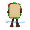 Sandwich Mascot Costume with Bread Tomato and Lettuce Details