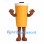 Drink Cup Mascot Costume in Yellow with White Lid