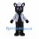 Mouse Mascot Costume in Black with Checkered Jacket and Cap
