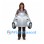 Car Mascot Costume in Silver with Open Top Wearable Design