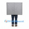 Camera Mascot Costume in Silver with Large Round Lens