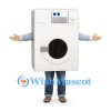 Washing Machine Mascot Costume in White with Front Door Detail