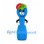 Spoon Mascot Costume in Blue with Tomato and Lettuce Headpiece