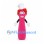 Chef Spoon Mascot Costume in Pink with White Hat and Red Hair