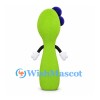 Spoon Mascot Costume in Green with Blueberry Headpiece