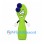 Spoon Mascot Costume in Green with Blueberry Headpiece