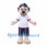 Lion Mascot Costume with Colorful Mane and Striped Shorts