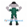Dog Mascot Costume with Green Sports Uniform and Black Hat