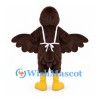 Chicken Mascot Costume in Brown with White Apron