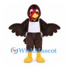 Chicken Mascot Costume in Brown with White Apron