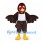 Chicken Mascot Costume in Brown with White Apron