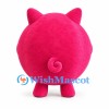Pig Mascot Costume in Pink with Round Body and Curly Tail