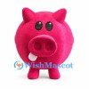 Pig Mascot Costume in Pink with Round Body and Curly Tail