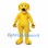 Dog Mascot Costume in Yellow with Red Collar and Black Paws