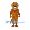 Lion Mascot Costume in Brown with Fluffy Mane