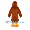 Eagle Mascot Costume in Brown with Yellow Beak and Feet