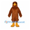 Eagle Mascot Costume in Brown with Yellow Beak and Feet