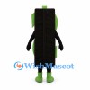 Dollar Sign Mascot Costume in Green with Black Body