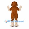 Dog Mascot Costume in Brown with Cream Belly and Paws