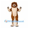 Dog Mascot Costume in Brown with Cream Belly and Paws