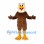 Bald Eagle Mascot Costume with Brown Body and White Head