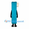 Toothbrush Mascot Costume in Teal with White Bristles