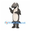 Shark Mascot Costume in Gray with White Belly and Long Tail