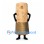 Burrito Mascot Costume with Tan Wrap and Gold Foil Detail