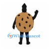 Cookie Mascot Costume with Chocolate Chip Details and Black Hat