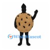 Cookie Mascot Costume with Chocolate Chip Details and Black Hat