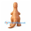 Dinosaur Mascot Costume in Tan with Open Mouth and Large Claws