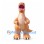 Dinosaur Mascot Costume in Tan with Open Mouth and Large Claws