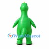 Dinosaur Mascot Costume in Green with Long Tail and Yellow Claws