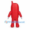 Mobile Phone Mascot Costume in Red with Keypad and Antenna