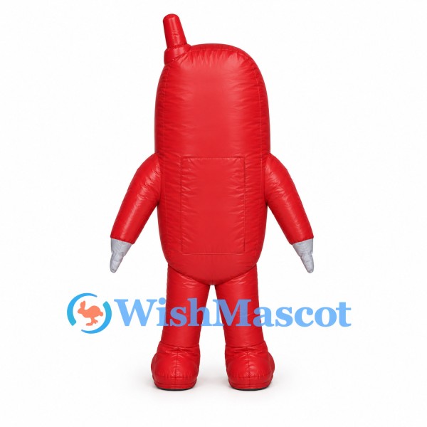Mobile Phone Mascot Costume in Red with Keypad and Antenna
