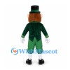 Leprechaun Mascot Costume with Green Top Hat and Jacket
