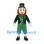Leprechaun Mascot Costume with Green Top Hat and Jacket