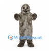 Sloth Mascot Costume with Shaggy Gray Fur