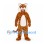 Tiger Mascot Costume in Orange with Black Stripes and White Belly