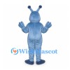 Alien Mascot Costume in Blue with Two Rounded Antennae