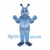 Alien Mascot Costume in Blue with Two Rounded Antennae
