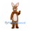 Kangaroo Mascot Costume in Brown with Large Ears and Long Tail
