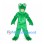 Frog Mascot Costume in Green with Open Face Hood