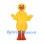 Duck Mascot Costume in Yellow with Open Face Hood and Orange Legs